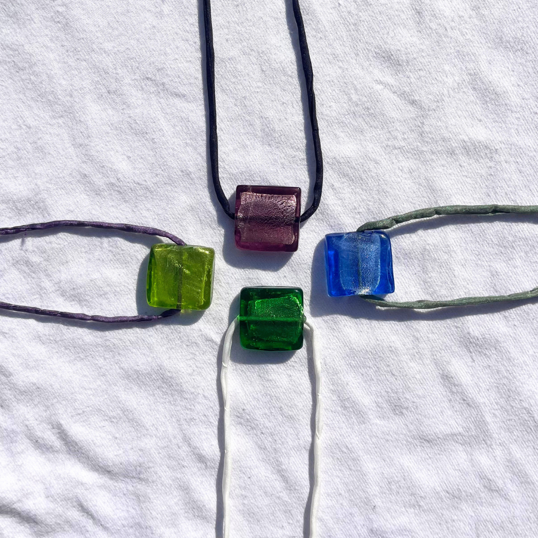 FOILED CORD NECKLACE