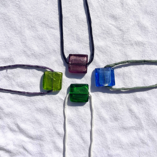 FOILED CORD NECKLACE