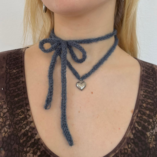 KNIT HEART PENDANT STRAP